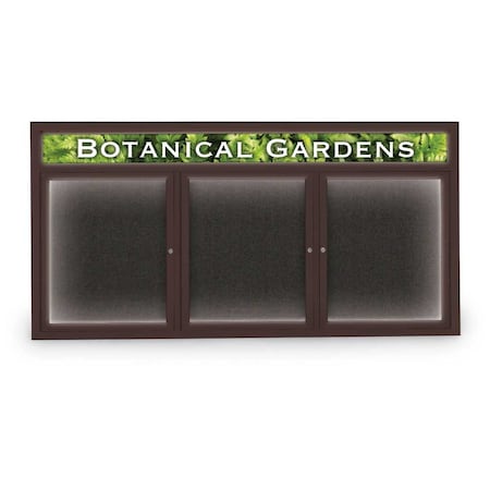 United Visual Products Open Faced Traditional Rounded Corkboard UV644ARC-SATIN-COBACC